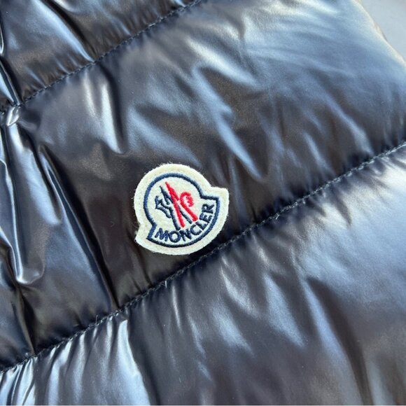 Moncler Shiny Black Puffer Vest - Picture 8 of 9